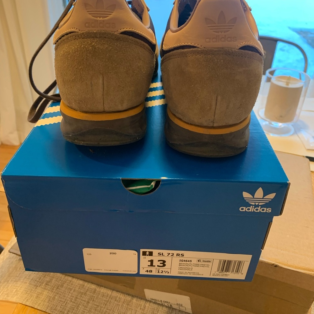 adidas SL 72 Men's Sneakers in Brown/Tan - Picture 4 of 6